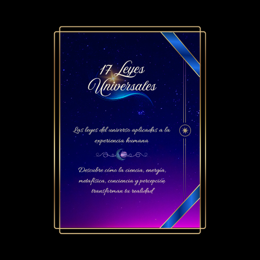 Leyes universales energía conciencia: 17 Leyes universales explicadas y aplicadas a la vida humana. Descubre como la ciencia, energía, metafísica, conciencia y percepción transforman tu realidad